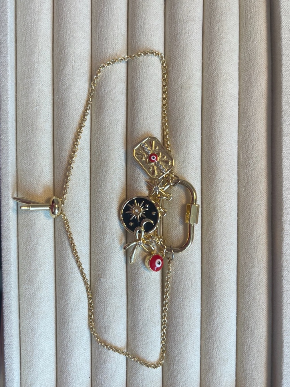 Gold Toned Charm Bracelet
